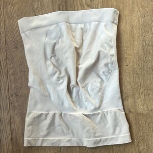 BLANQI Cream Strapless Top